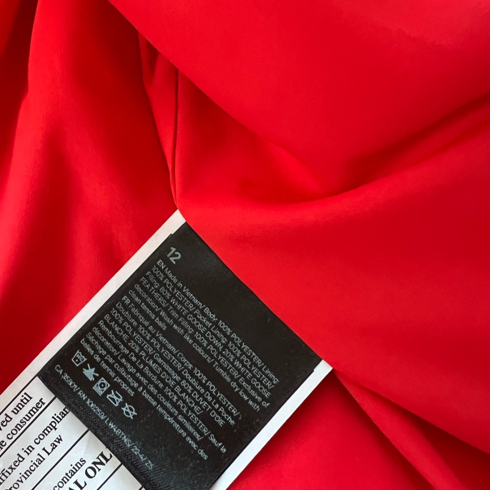 Lululemon Athletica Wunder puff cropped vest grenadine red 12 - Picture 8 of 8